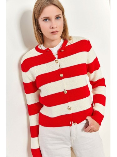 جرزة باللون الاحمر والبيج One Size