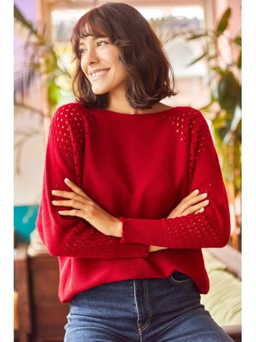 بلوزة باللون الاحمر One Size