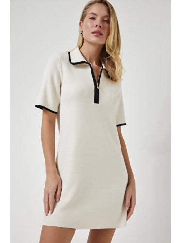 فستان شتوية لون ايفوري