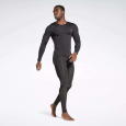 Reebok Mens' Workout Ready Compression Tights- Black
