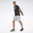 Reebok Mens' Workout Ready Shorts- Silver
