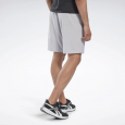 Reebok Mens' Workout Ready Shorts- Silver
