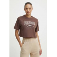 Reebok Women's Classics Archive Essentials Big Logo Crop- Brown