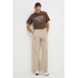 Reebok Women's Classics Archive Essentials Big Logo Crop- Brown