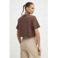 Reebok Women's Classics Archive Essentials Big Logo Crop- Brown