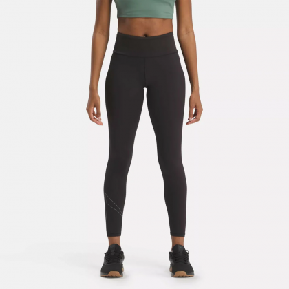 Reebok Women's Lux Bold Graphic Tight- Black
