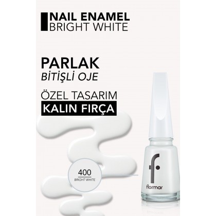 مناكير فلورمار لون bright white درجة 400