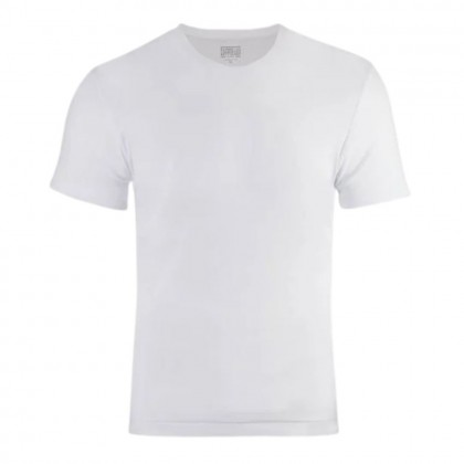 تيشيرت داخلي بأكمام قصيرة للرجال لون أبيض