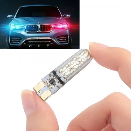 مصباح سيارة T10 جميع الألوان ، لطاش ( غير شامل ريموت التحكم )
