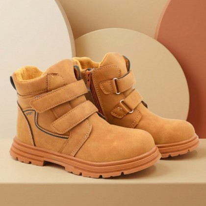 حذاء شتوي للأطفال لون عسلي