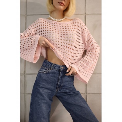 بلوزة ستاتي لون زهري