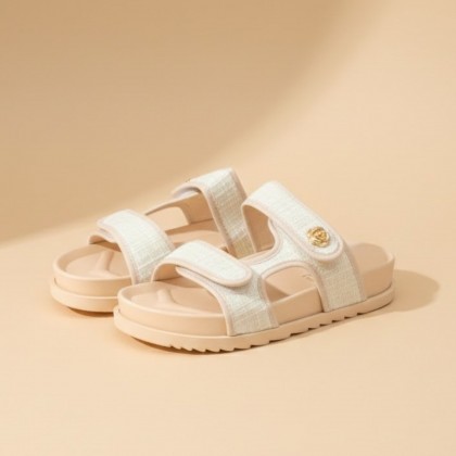 شبشب ستاتي كاجوال للنساء لون بيج