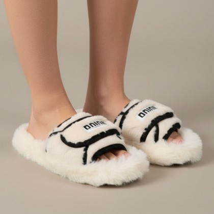 حفاية شتوية للنساء لون أبيض بتصميم Duiuo