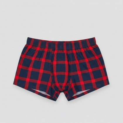 بوكسر داخلي للرجال لون كحلي وأحمر