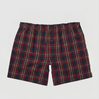 بوكسر بتصميم زر مخطط طولي للرجال متعدد الألوان