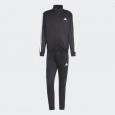 adidas Men's 3-STRIPES FLEECE Tracksuit- Black