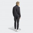 adidas Men's 3-STRIPES FLEECE Tracksuit- Black