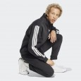 adidas Men's 3-STRIPES FLEECE Tracksuit- Black