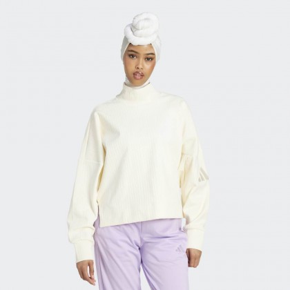 adidas Womens' All SZN Winterised Sweatshirt - White
