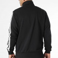 adidas Men's 3-STRIPES FLEECE Tracksuit- Black
