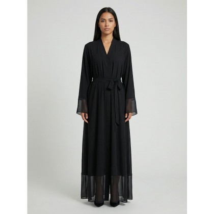 عباي لف قطعتين مع بنطلون