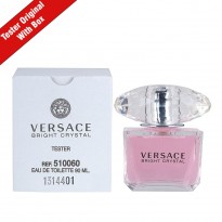 عطر تستر برايت كريستال من فيرزاتشي للنساء سعة 90 مل - Tester New Bright Crystal EDT By Versace For Women 90ml