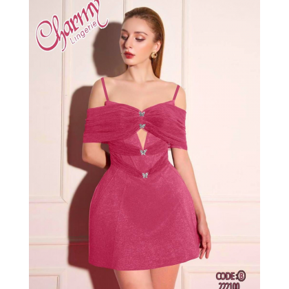 بيبي دول مخمل ستاتي لون زهري