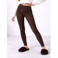 بنطلون مخمل ناعم ستاتي لون بني