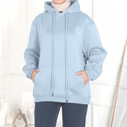 بلوزة للصبايا لون أزرق شتوية من Sami Boutiqe