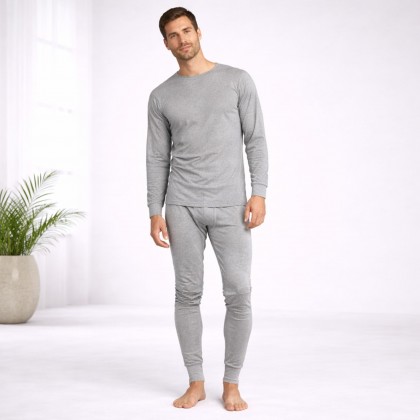 طقم داخلي رجالي قطعتين لون رمادي