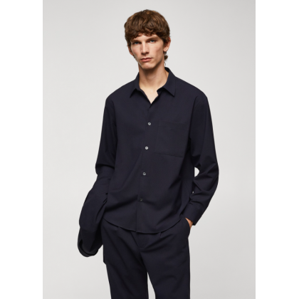 قميص رسمي رجالي من مانجو MANGO لون كحلي