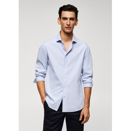 قميص رسمي رجالي من مانجو MANGO لون ازرق فاتح