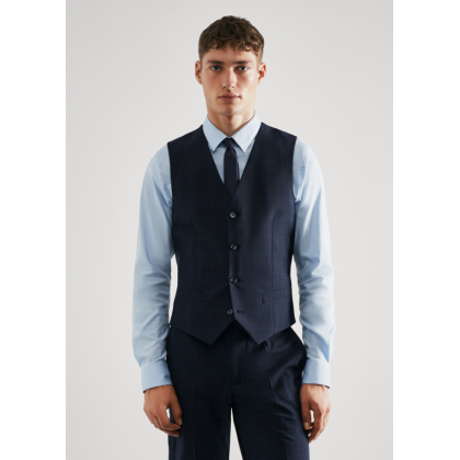 فست رسمي سليم فيت رجالي من مانجو MANGO لون كحلي