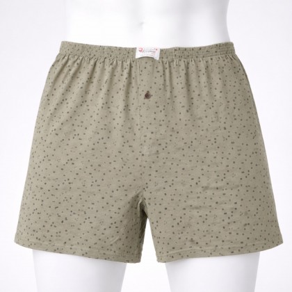 بوكسر رجال قطني لون زيتي