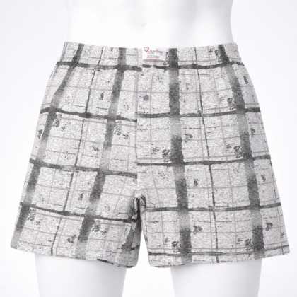 بوكسر رجال قطني لون ابيض كروهات