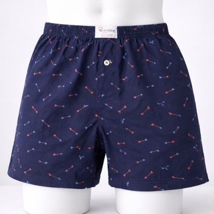 بوكسر رجال قطني بتصميم أسهم لون كحلي