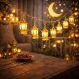 حبل زينة رمضان إضاءة عالبطاريات طول 2 م 