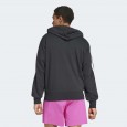 adidas Men's Essentials 3-Stripes French Terry Full-Zip Hoodie - Black