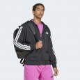 adidas Men's Essentials 3-Stripes French Terry Full-Zip Hoodie - Black