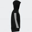 adidas Men's Essentials 3-Stripes French Terry Full-Zip Hoodie - Black