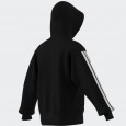 adidas Men's Essentials 3-Stripes French Terry Full-Zip Hoodie - Black