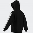 adidas Men's Essentials 3-Stripes French Terry Full-Zip Hoodie - Black