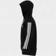 adidas Men's Essentials 3-Stripes French Terry Full-Zip Hoodie - Black