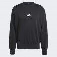adidas Men's Essentials Feelcozy Fleece Sweatshirt - Black