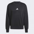 adidas Men's Essentials Feelcozy Fleece Sweatshirt - Black