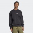 adidas Men's Essentials Feelcozy Fleece Sweatshirt - Black