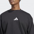 adidas Men's Essentials Feelcozy Fleece Sweatshirt - Black