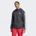 adidas Men's Essentials 3-Stripes Windbreaker - Black