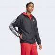 adidas Men's Essentials 3-Stripes Windbreaker - Black