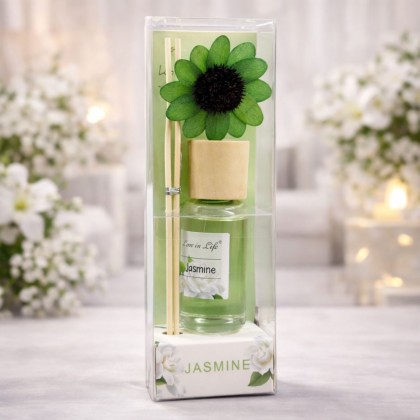 معطر مع عيدان ووردة JASMINE